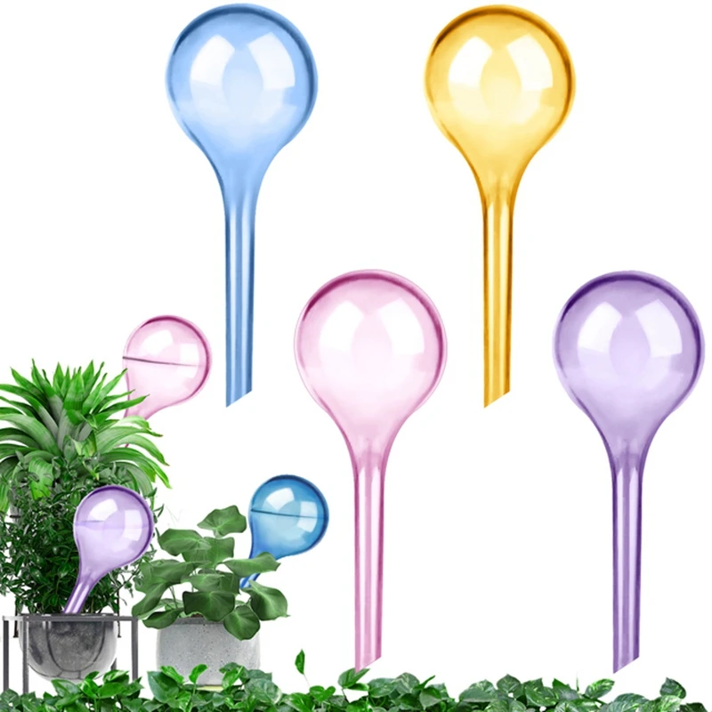 18 Paket Plastik Bitki Kendini Sulama Topu Bahçe Tesisi Waterer Otomatik Sulama Cihazı